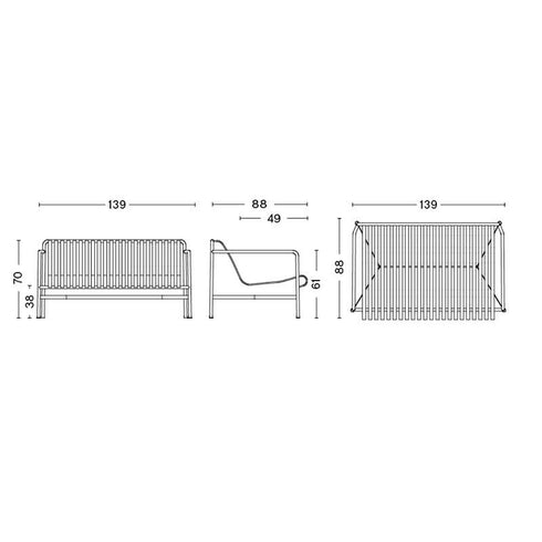 Palissade Outdoor Lounge Sofa